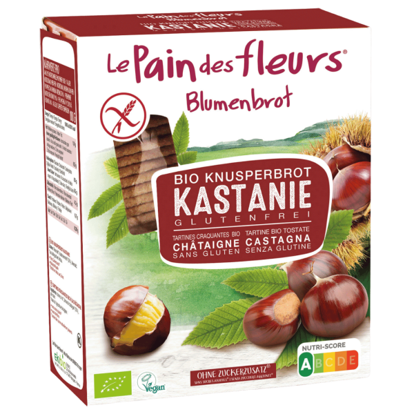Blumenbrot Bio Knusprige Kastanie-Schnitten glutenfrei