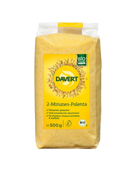 Davert Bio 2-Minuten-Polenta Glutenfrei, 500g