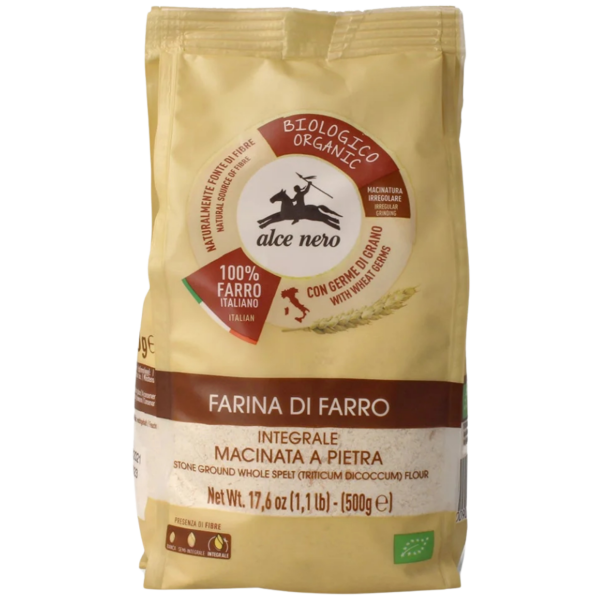 Alce Nero Bio Steingemahlenes Dinkelvollkornmehl, 500g