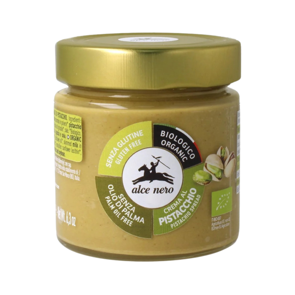 Alce Nero Bio Pistaziencreme aus biologischem Anbau, 180g