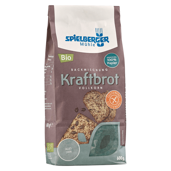 Spielberger Bio Kraftbrot Backmischung, glutenfrei MHD 07.02.2024