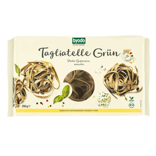 byodo Bio Tagliatelle grün semola 250g