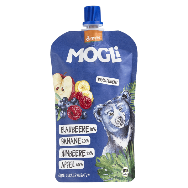 MOGLi Bio Quetschi Blaubeere-Himbeere