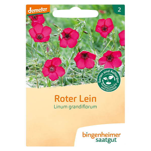 Bingenheimer Saatgut Bio Roter Lein