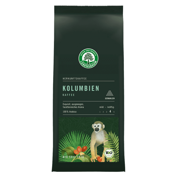 Lebensbaum Bio Kolumbien Kaffee gemahlen, 250g