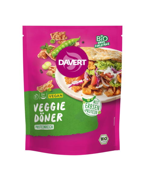 Davert Bio Veggie Döner mit Erbsenprotein 68g