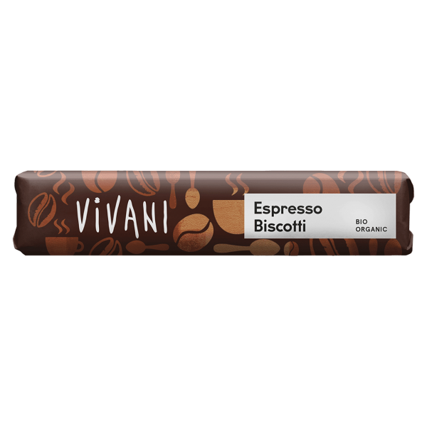 Vivani Bio Espresso Biscotti Schokoriegel