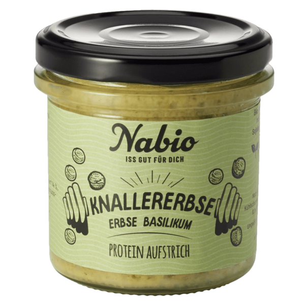 NAbio Bio Protein-Aufstrich "Knallerebse" - Erbse Basilikum