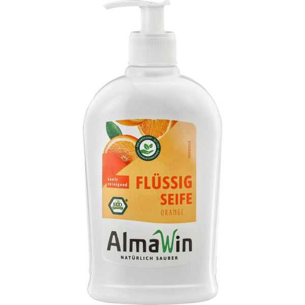 AlmaWin Flüssigseife Orange, 0,5 Liter