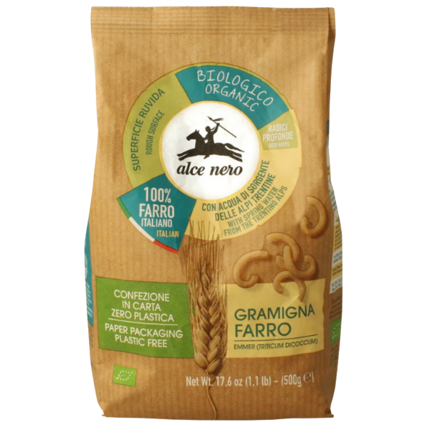 Alce Nero Bio Gramigna aus Dinkel, 500g