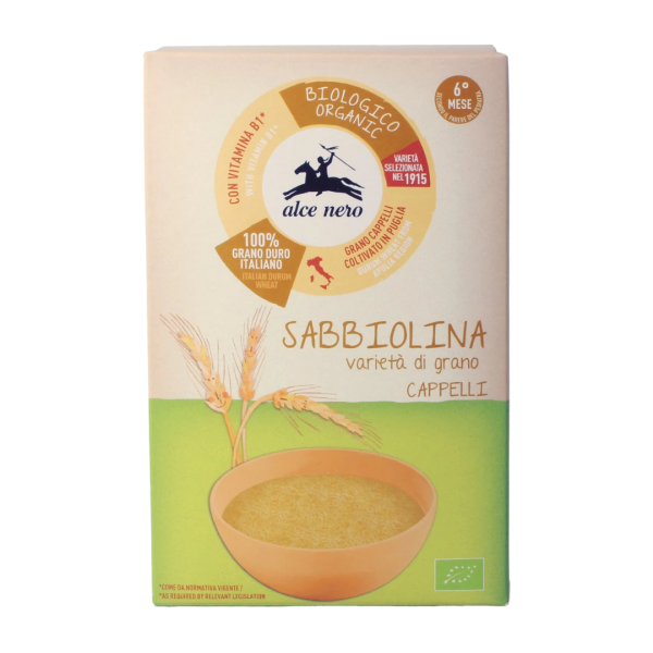 Alce Nero Bio Sabbiolina-Nudeln aus Cappelli-Hartweizen, 320g