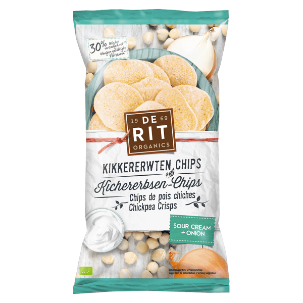 deRit Bio Kichererbsen Chips Sour Cream