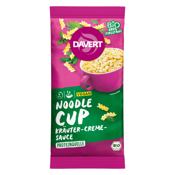 Davert Bio Noodle-Cup Kräuter-Creme-Sauce