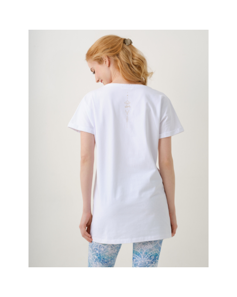 Spirit of Om Longshirt Dirgha - weiß