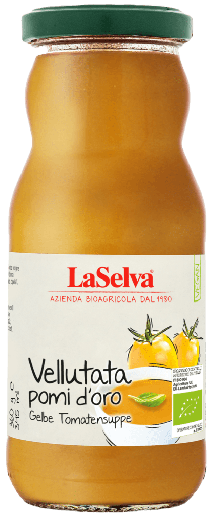 Bio Tomatensuppe aus gelben Tomaten von LaSelva bei greenist.de
