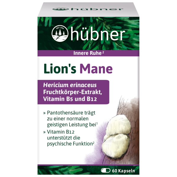 Hübner Bio Lion's Mane, 60 Kapseln