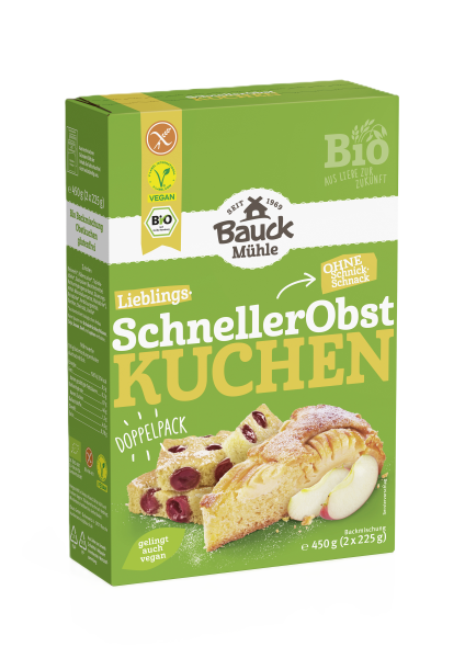Bauckhof  Bio Backmischung Schneller Obstkuchen