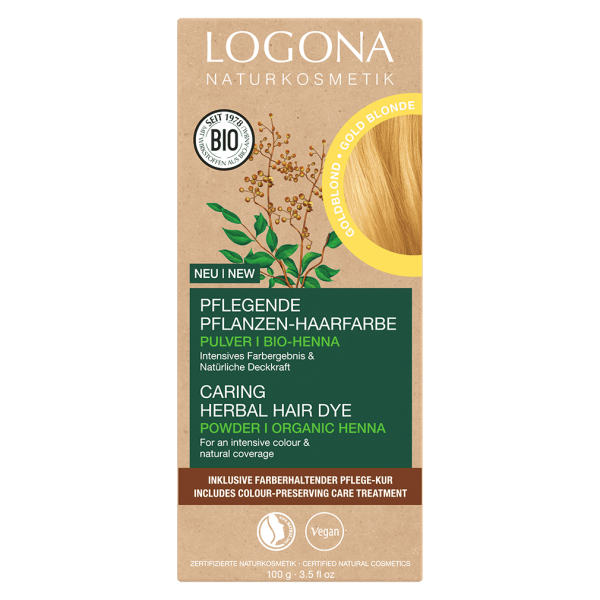 Pflanzen-Haarfarbe Logona Goldblond von Pulver bei