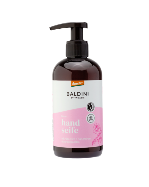 Baldini Handseife Rose Demeter, 250ml