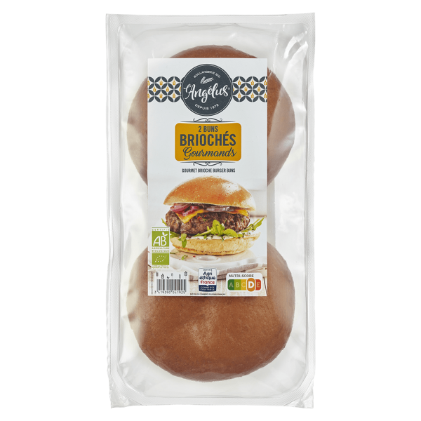 L&#039;Angélus Bio Brioche Burger Buns MHD 25.03.2024