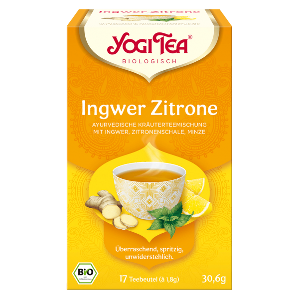 Yogi Tea Bio Kräutertee Ingwer Zitrone