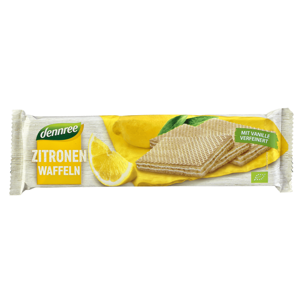 dennree Bio Cremewaffeln Zitrone-Vanille