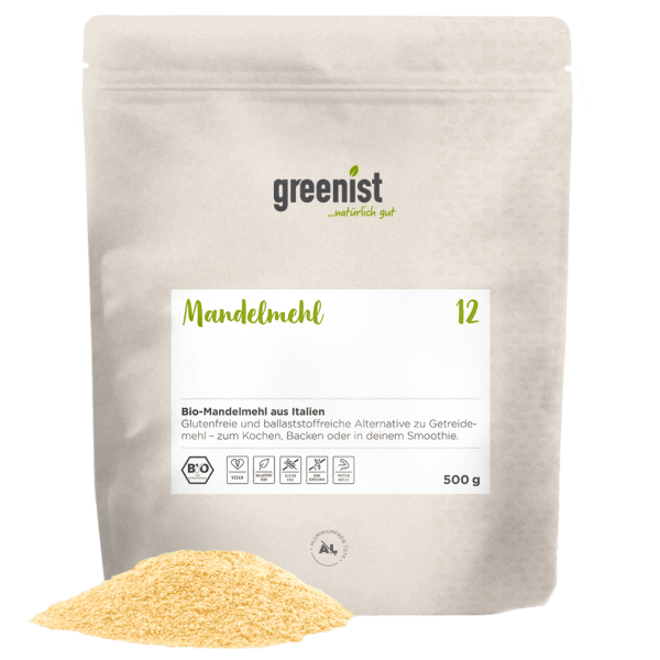greenist Bio Mandelmehl, blanchiert, ungeröstet