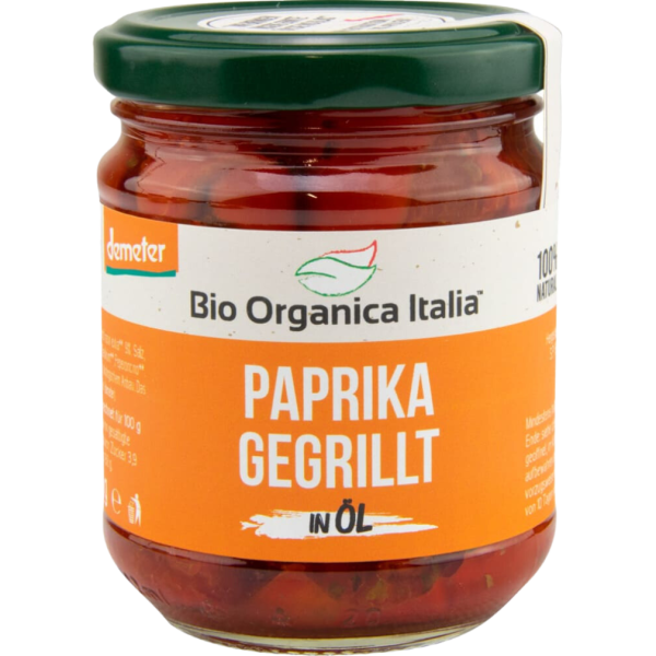 Bio Organica Italia Bio Paprika gegrillt in Öl