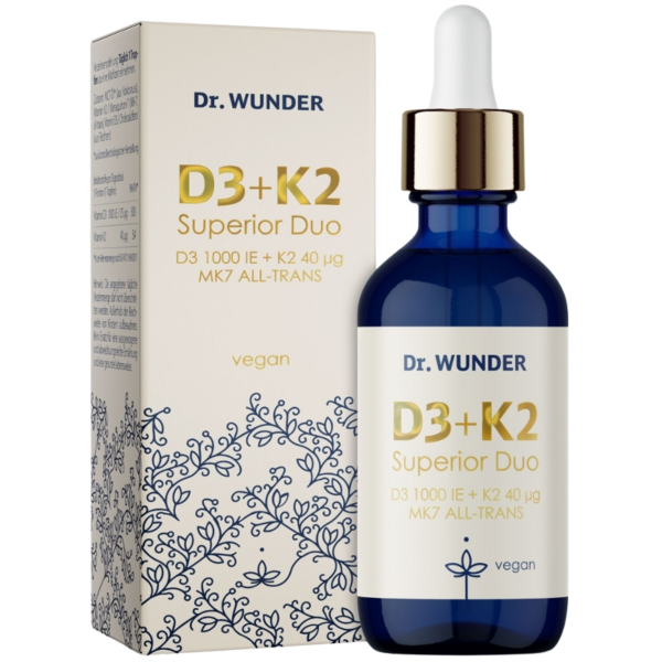 Dr. Wunder Vitamin D3+K2 Kids Duo 1.000 IE Tropfen + vegan