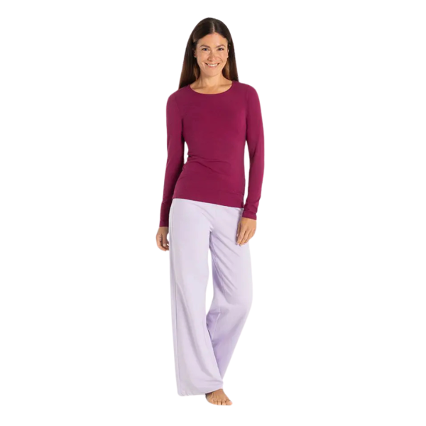 Spirit of Om Langarm-Shirt Mabu Chakra - berry
