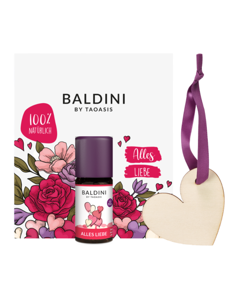 Baldini Alles Liebe Mini-Duftset mit Holzherz