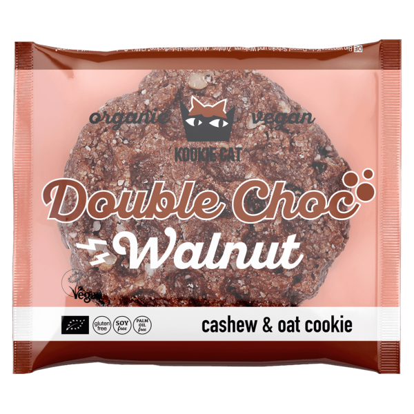 Kookie Cat Bio Doppel-Schoko Walnuss Cookie