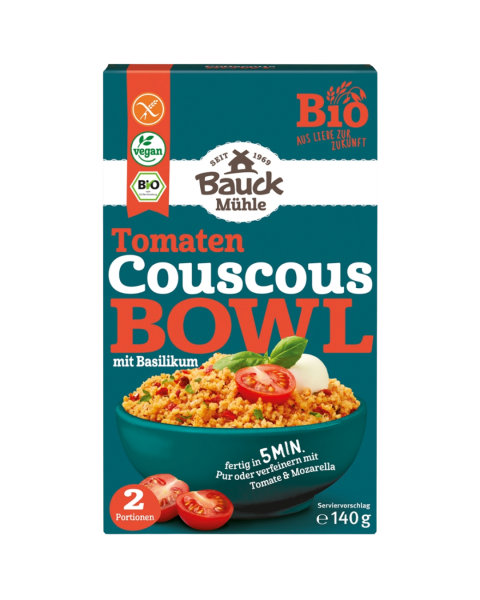 Bauckhof  Bio Couscous Bowl Tomate mit Basilikum glutenfrei
