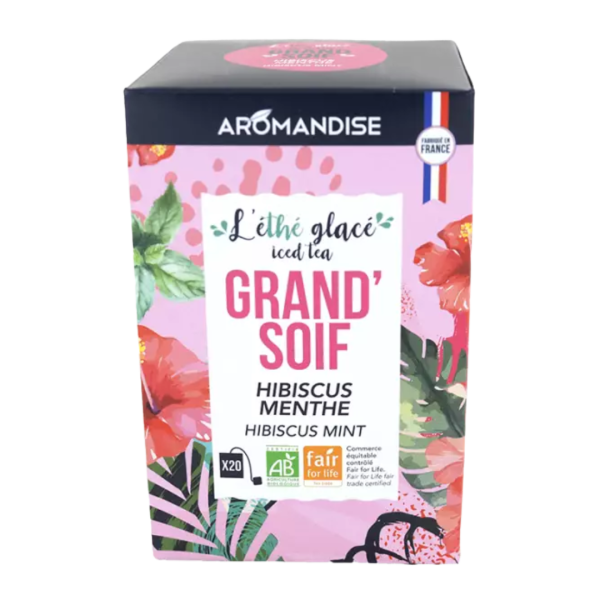 AROMANDISE Bio Eistee Grand&#039;Soif Hibiskus Minze
