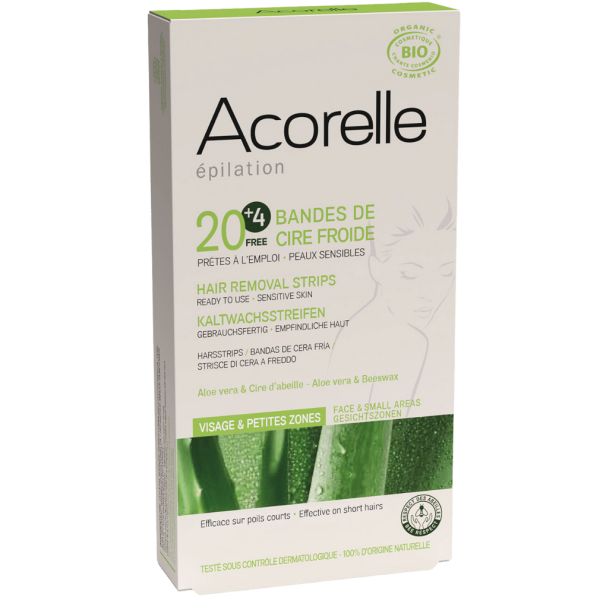 Acorelle Kaltwachsstreifen Gesicht
