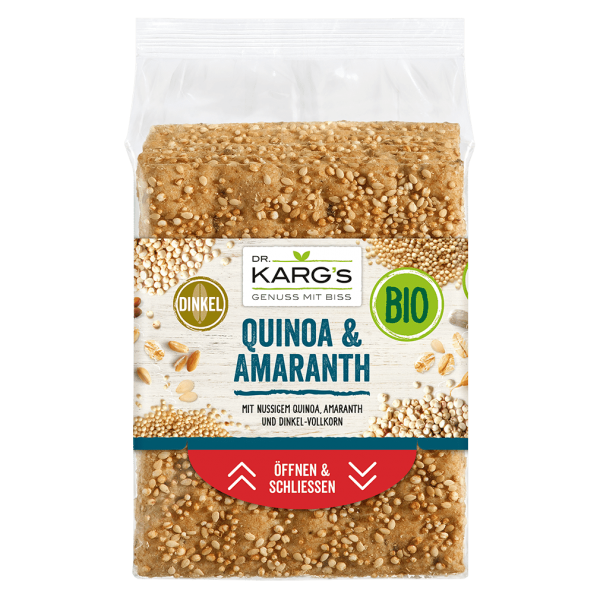 DR. KARG&#039;S Bio Quinoa &amp; Amaranth Knäckebrot