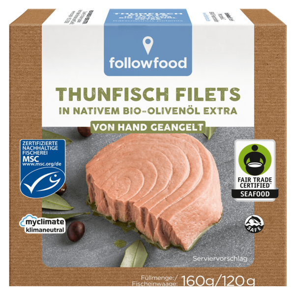 followfood Thunfisch Filets in Bio-Olivenöl