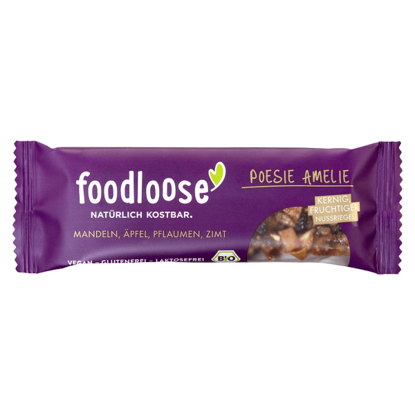 foodloose Bio Nussriegel Poesie Amelie