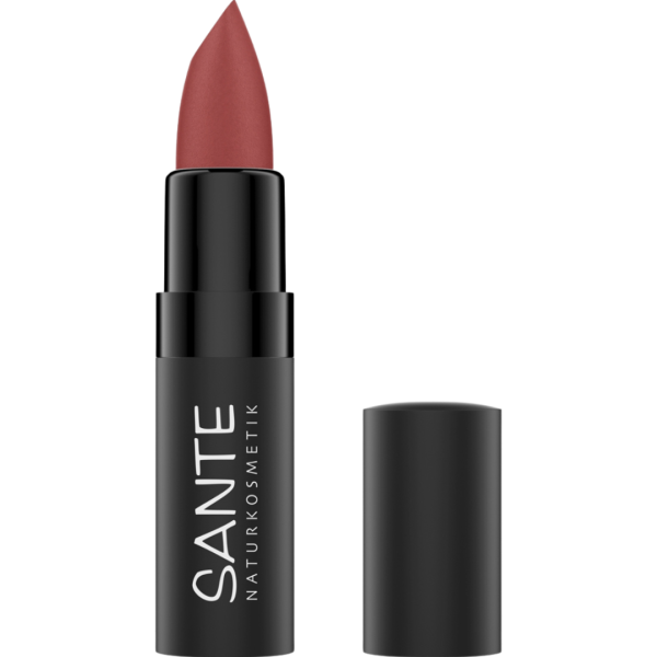 Sante Naturkosmetik Matte Lipstick 04 Sheer Rosewood