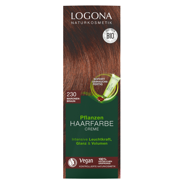 Logona Pflanzenhaarfarbe Creme 230 Maronenbraun