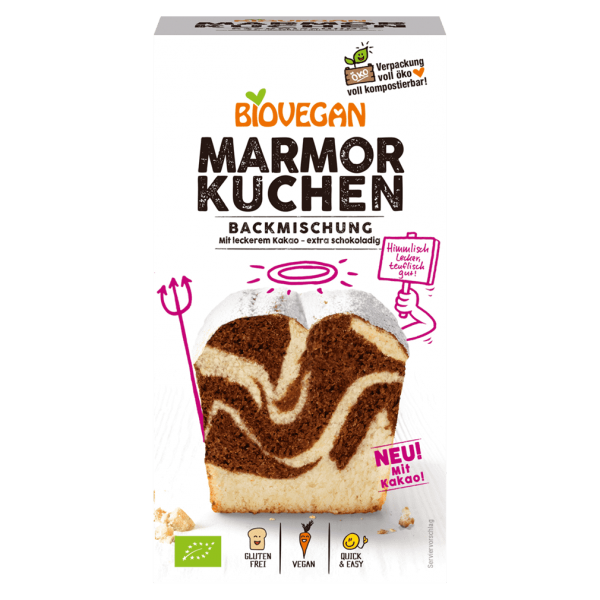 Biovegan Bio Marmorkuchen Backmischung