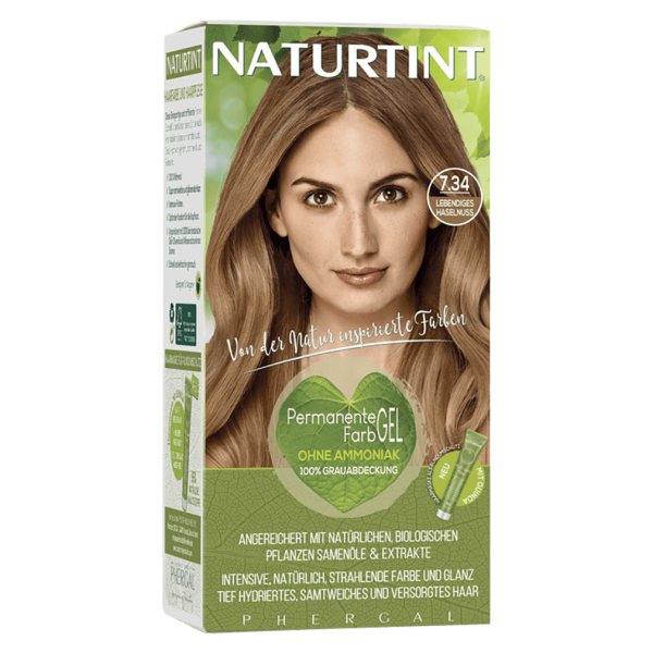 Naturtint Haarfarbe 7.34 Lebendiges Haselnuss