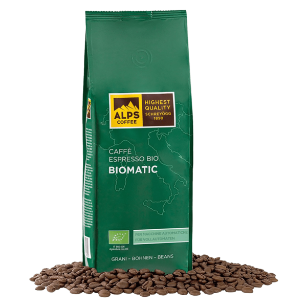 Alps Coffee Bio Biomatic, Espresso, ganze Bohnen