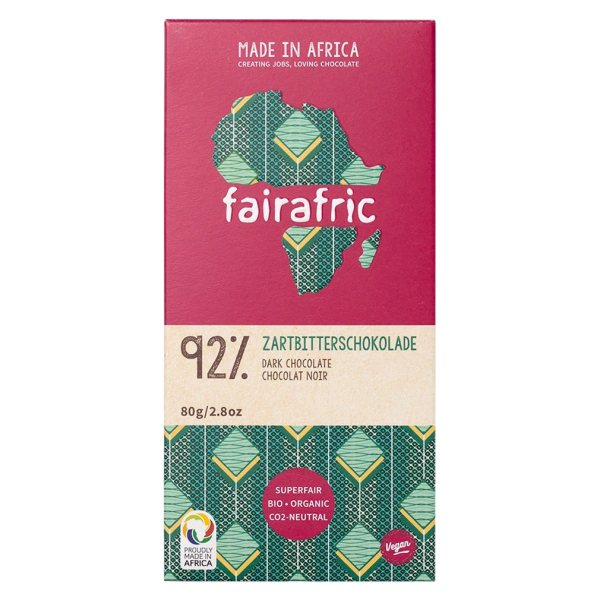 fairafric Bio Zartbitterschokolade 92%