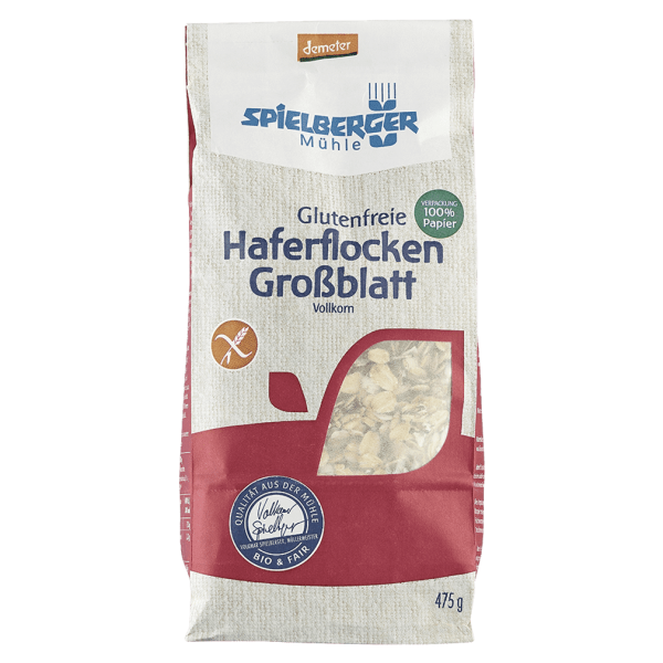 Spielberger Bio Haferflocken Großblatt glutenfrei