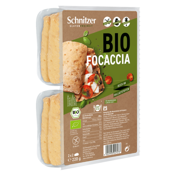 Schnitzer Bio Focaccia, 4 St Packung