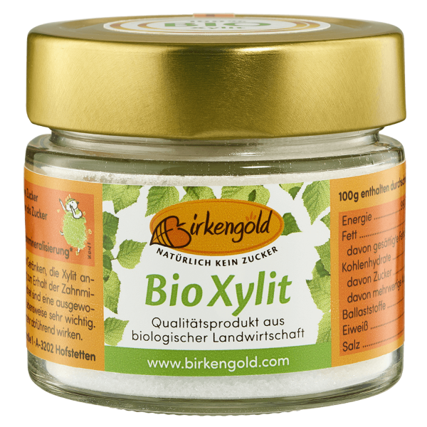 Birkengold Bio Xylit Glas, 140g MHD 25.03.2024