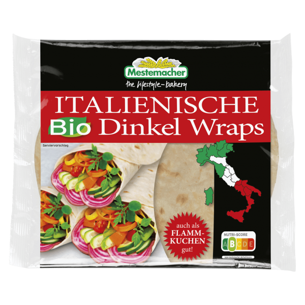 Mestemacher Bio Italienische Dinkel Wraps