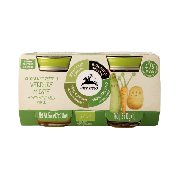 Alce Nero Bio Babygläschen gemischtes Gemüse, 160g
