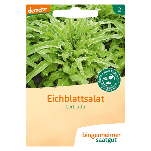 Bingenheimer Saatgut Bio Eichblattsalat Cerbiatta